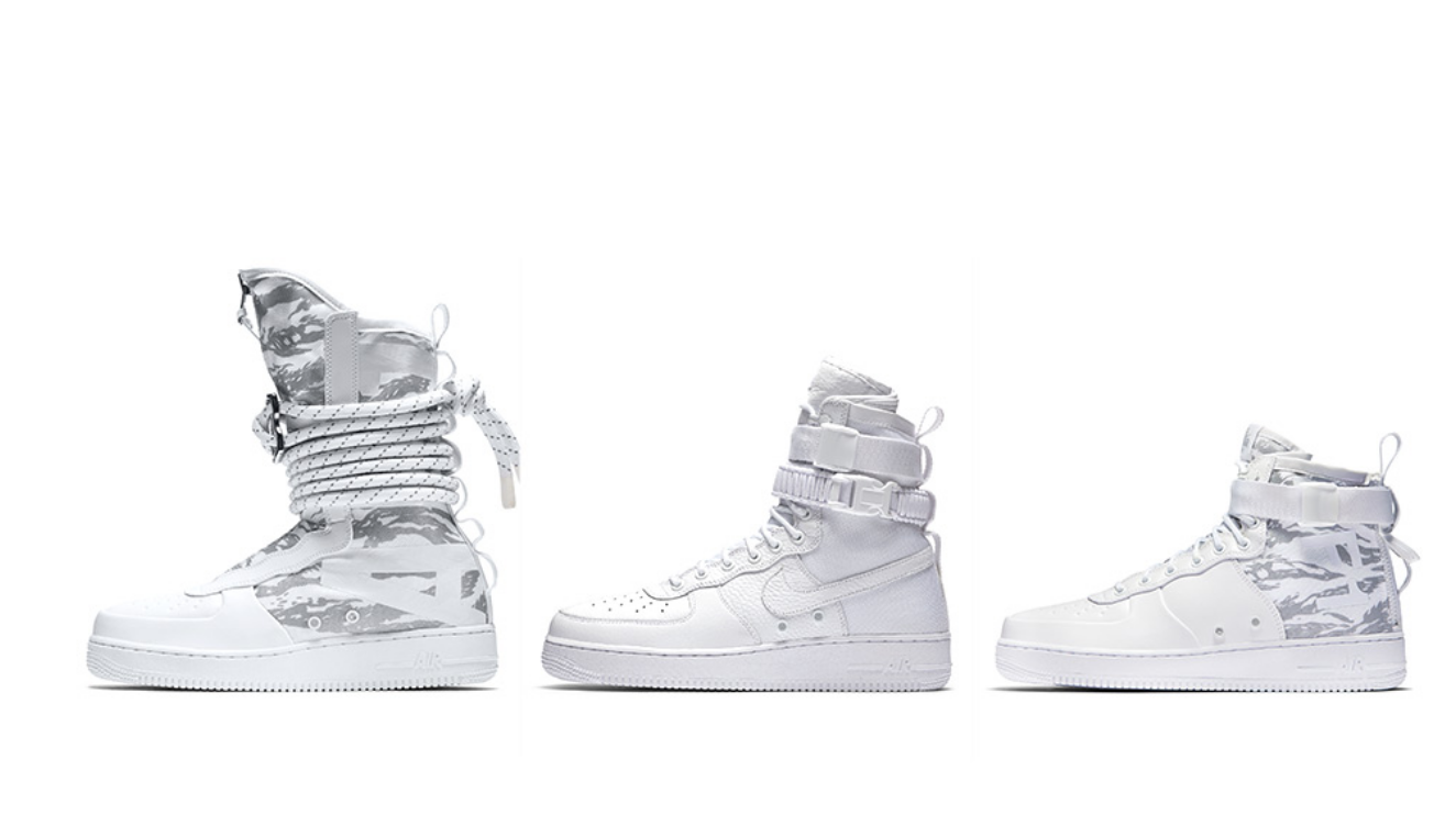nike sf af1 high white